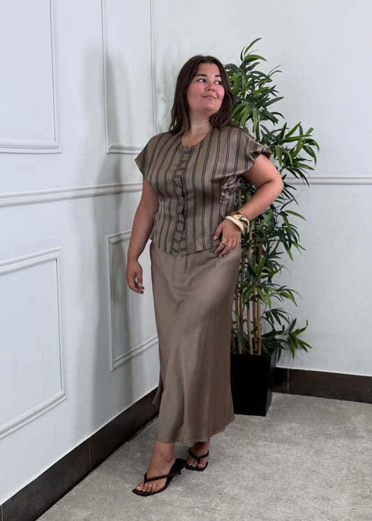 CAMISA FRENCH CAMEL