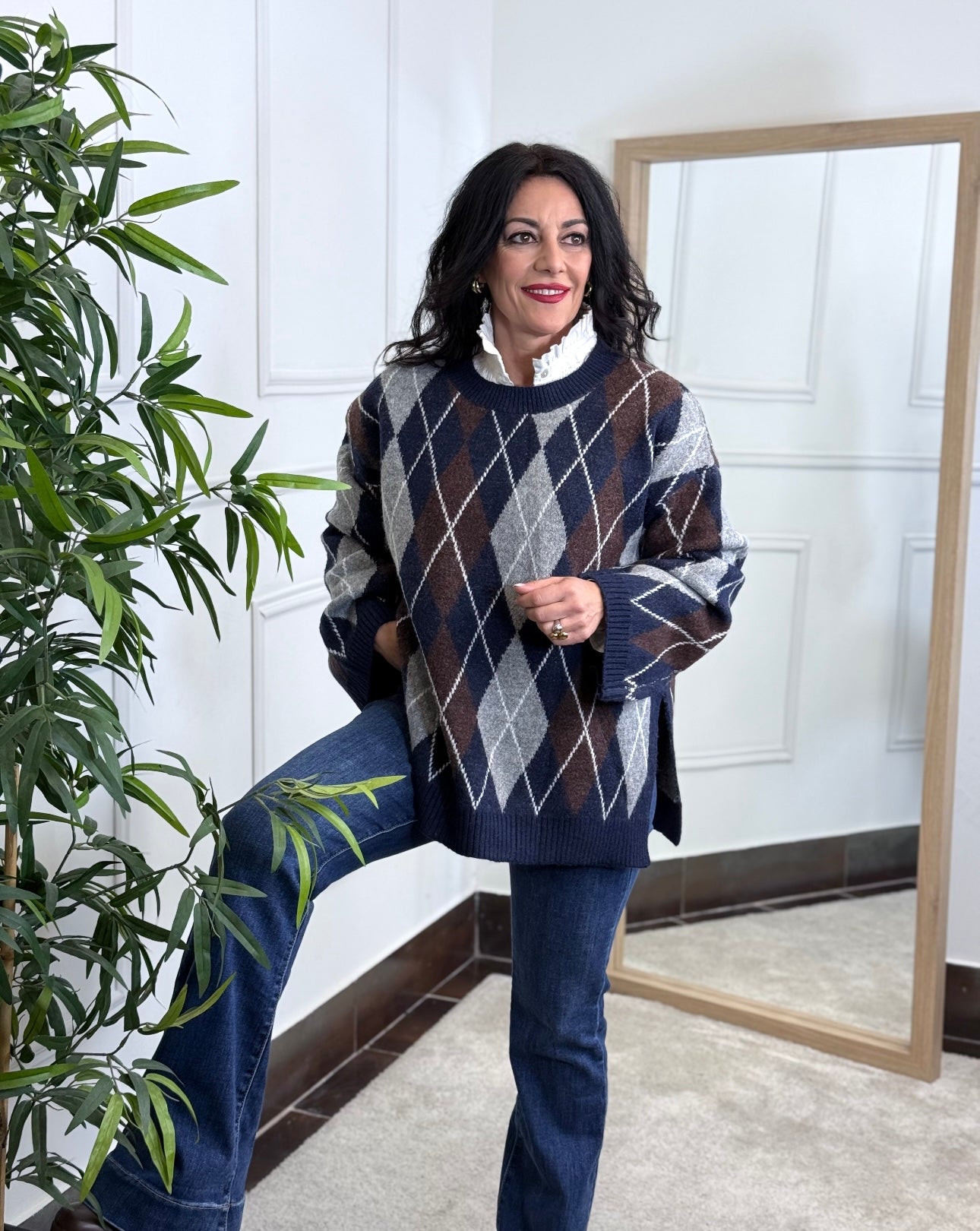 JERSEY ROMBOS MARINO