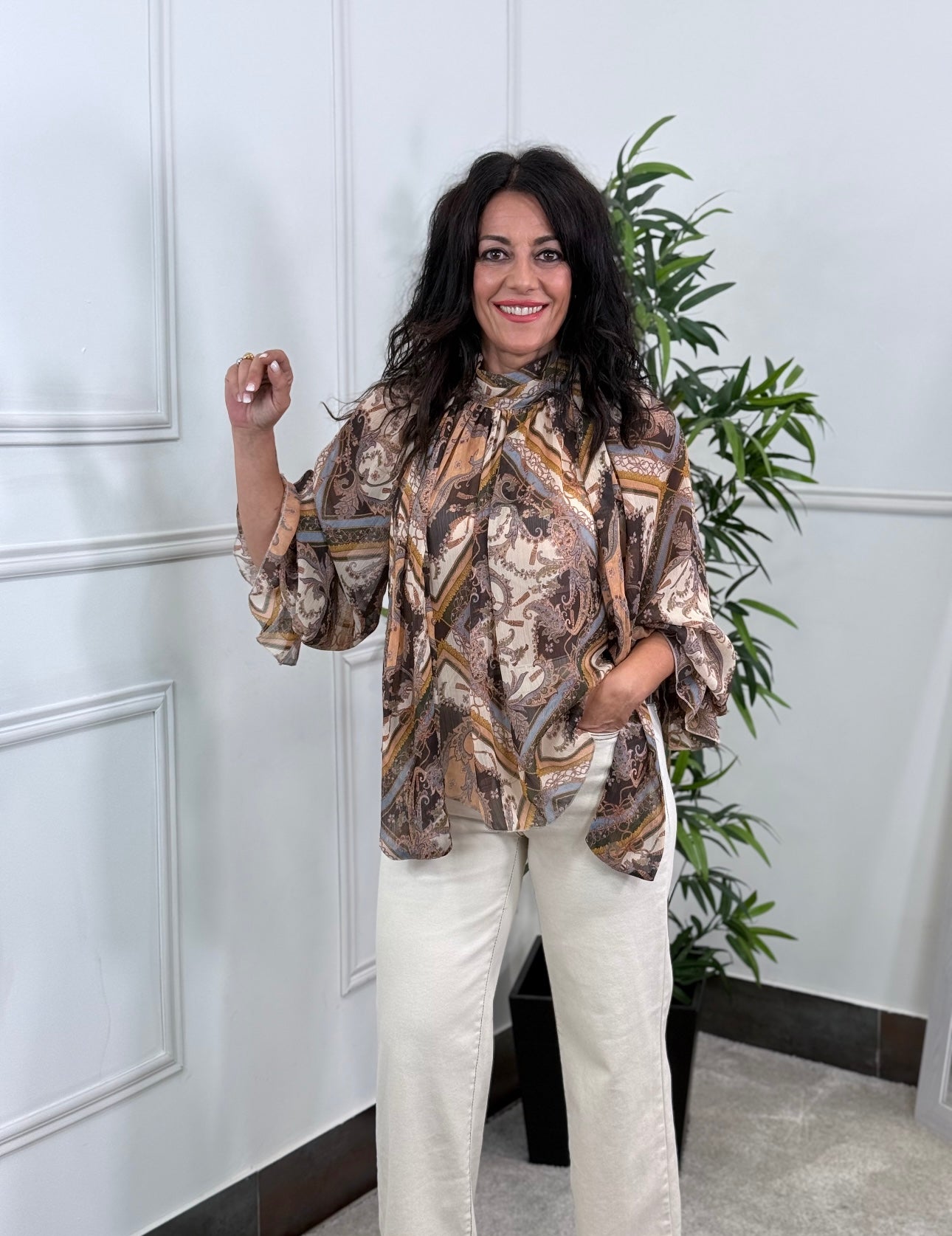 BLUSA PASLEY CHOCOLATE