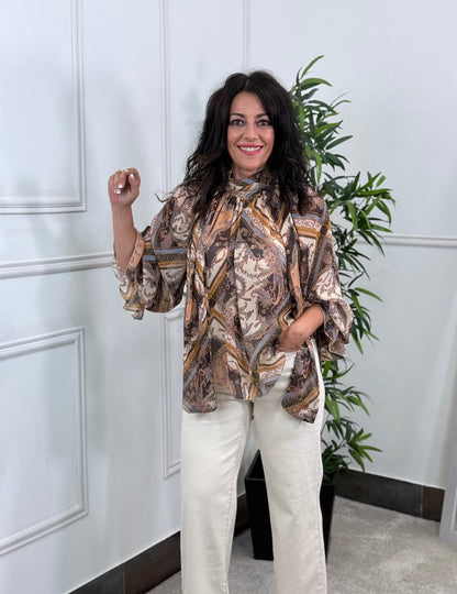 BLUSA PASLEY CHOCOLATE