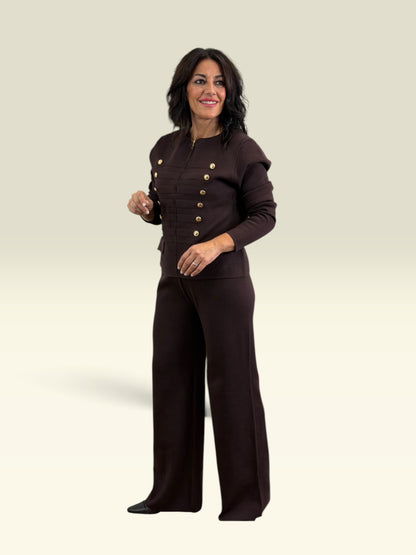 CONJUNTO NAPOLEÓN CHOCOLATE