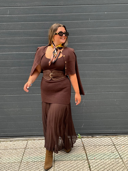 VESTIDO LATTE CHOCOLATE