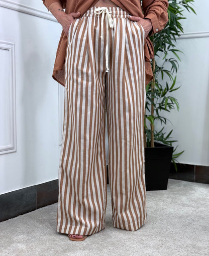 PANTALÓN RAYA CAMEL