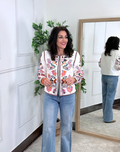 CHAQUETA SPRING BORDADA