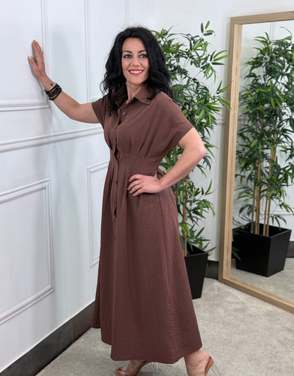 VESTIDO CASEL CHOCOLATE