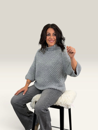 JERSEY PUNTO INGLÉS GRIS