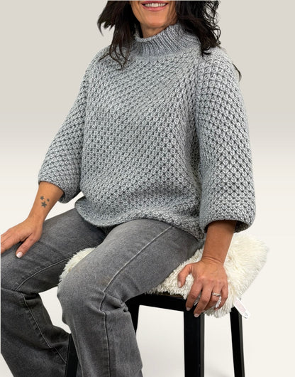 JERSEY PUNTO INGLÉS GRIS