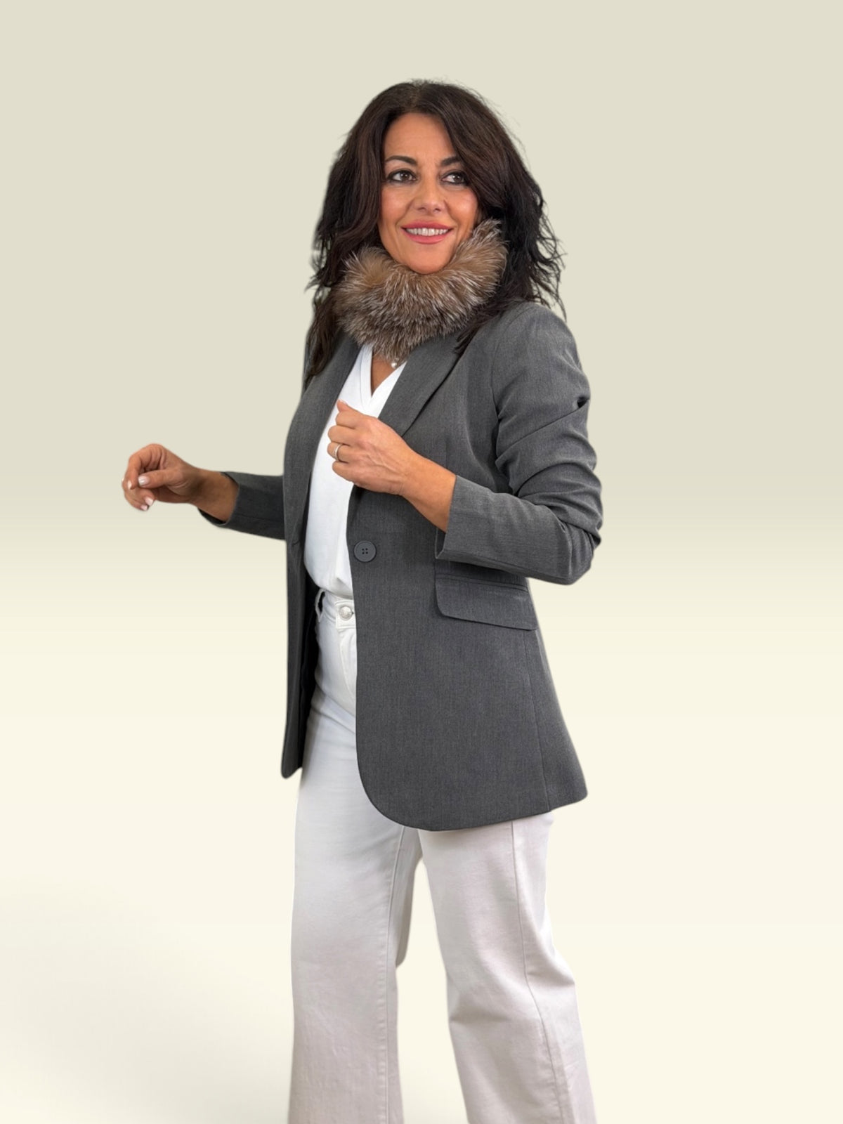 BLAZER ESENCIA GRIS