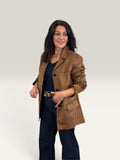 BLAZER EFECTO ANTE CAMEL