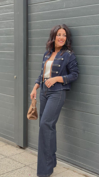 CHAQUETA NAPOLEÓN DENIM DARK